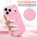 For Iphone 17 Pro Case Glitter Cute Sparkly Shiny Bling Sparkle Phone Cases 6.3"