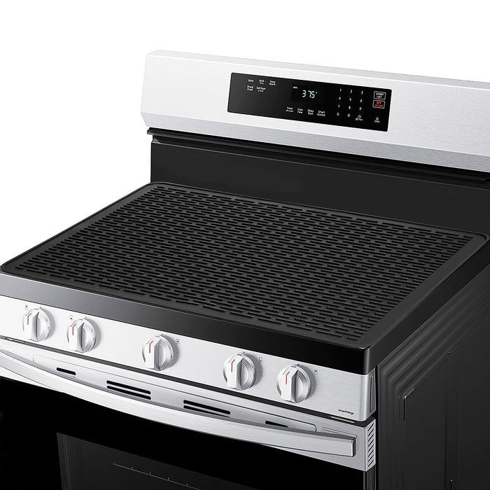 TWIZIUAO Electric Stove Cover Mat Heat Resistant Silicone Black 36x21