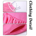 WELAKEN Girls Summer Sundress Criss Cross Back Elastic Waist Hot Pink Size 14Y