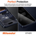 Milomdoi 3 Pack Matte Screen Protector iPhone 17 Pro Max Tempered Glass