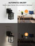Night Light Plug in, 5000K Daylight, Dimmable (30/60lm), Vintage Black 6 Pack
