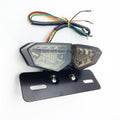 Turn Signal Lamp License Plate Bracket Smoke Lens Integrated Tail Light