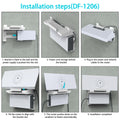 MSAFF Starlink Gen 3 Router Mount & V3 Power Supply Brackets Holder Black