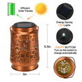 kaakuuki Hummingbird Solar Lantern Outdoor Waterproof Metal LED Bronze