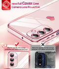 for Galaxy A16-5G Phone Case: Tempered Glass Screen Protector [2 Pcs]+ Full Came