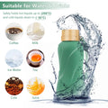 NAVTUE Collapsible Silicone Water Bottle 650ml Leak Proof Reusable Green