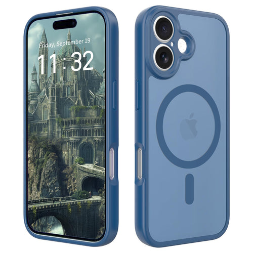 17 Case Blue — Military Grade Shockproof, 360° Full-Body Protection, Scratch-Resistance