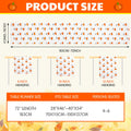 Frienda Fall Ghost Pumpkin Table Runner Ivory Plush 13x72 Inch