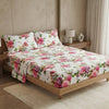 DaDa Bedding Pink Romantic Roses Floral Sheet Set