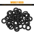 leechio 25 PCS Automotive Oil Drain Plug Gasket M14 Rubber Seal Black