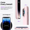 14 Pro Max Case 6.7, Slim Liquid Silicone 3 Layers Full Covered Soft Gel Rubber