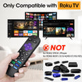 Replacement Remote for Roku TV – Compatible with TCL, Hisense, Onn, Sharp & Phil