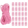 PATIKIL 10 Yard Elastic Bungee Cord & Cord Lock, Pink, 25 Pack