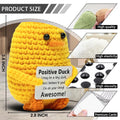 VKYN Handmade Multicolour Crochet Duck Inspirational Mental Health Decor