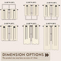 ZWARMY Kitchen Tier Curtains 84x40in White Semi Light Filtering 2Pcs