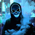 Waipfaru Halloween Scream Mask with Gloves Blue 2PCS Plastic