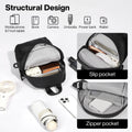 mixi EliteSeries Sling Bag Small Waterproof Crossbody Black 11-Inch