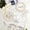 Slant Collections Paper Cocktail Napkins 5x5 Bridal Party Stripes 20-Count