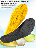 MARRDO 4D Cloud Soles Shock Absorption Arch Support Insoles Men 10-11 Women 11.5
