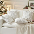 MIULEE Christmas Pillow Covers Dark Green 18x18 Inch Set of 2