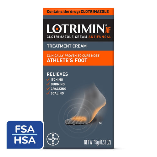 Lotrimin AF Athlete's Foot Antifungal Cream, 1% Clotrimazole Treatment - 0.53 oz