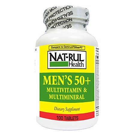 Nat-Rul Health Men's 50+ Multivitamin & Multimineral - 100 Ct