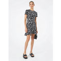 Michael Kors Petal Crepe Ruffle Dress, Size Small