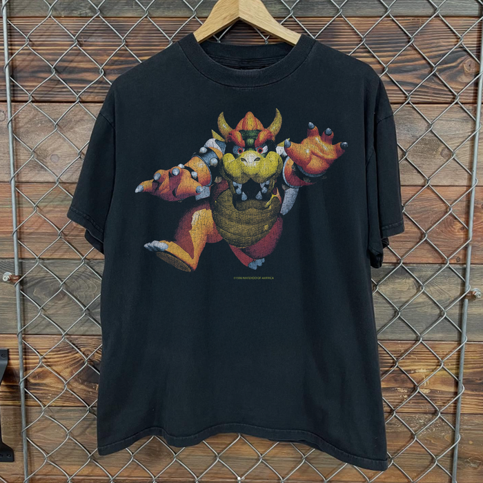 1996 Bowser 'Rare N64 Promo' Washed Black T-Shirt