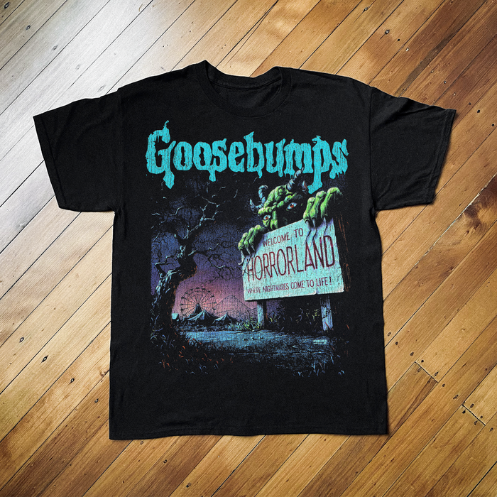 94 Goosebumps Horrorland Promo Black T-Shirt