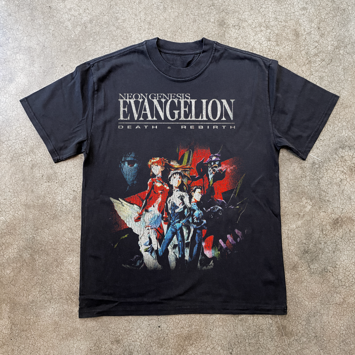 97 Neon Genesis Evangelion Death & Rebirth Black T-Shirt