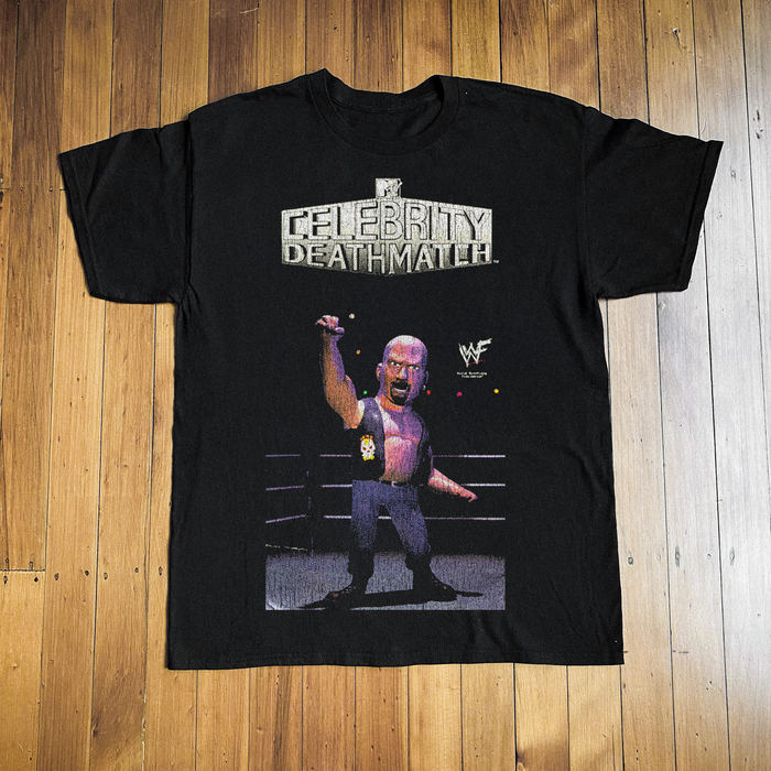Celebrity Deathmatch Stone Cold Steve Austin Black T-Shirt