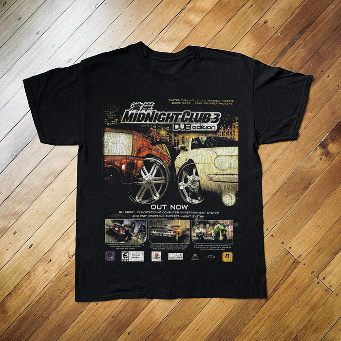 05 Midnight Club 3 Dub Edition Black T-Shirt