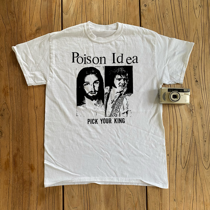Poison Idea Pick Your King White T-Shirt