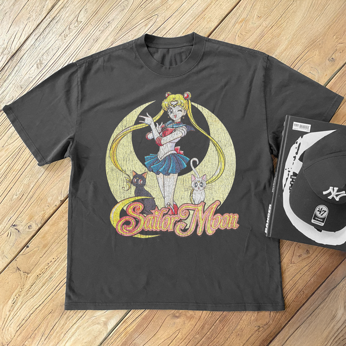 92 Sailor Moon Black T-Shirt