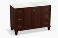 Kohler Damask®48 bathroom vanity cabinet