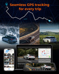 M4 Quad Mirror Dash Cam, 1080P 4-Cam, 12" IPS Touchscreen