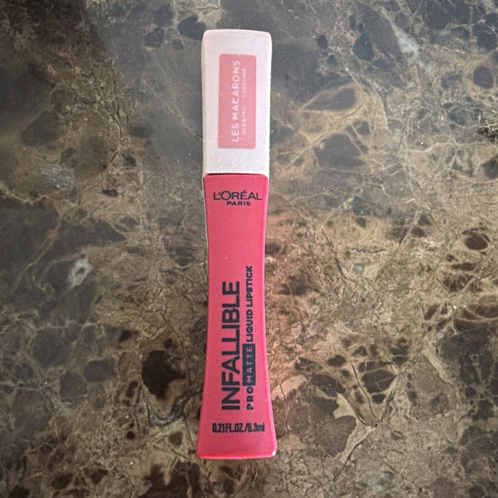 L'Oreal Paris Infallible Pro-Matte Les Macarons Scented Liquid Lipstick, 828 Framboise Frenzy
