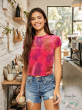 Free People Bright Eyes Velvet T-Shirt