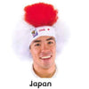 Japan World Cup Soccer Afro Wig – Official FIFA Licensed Retro Fan Gear