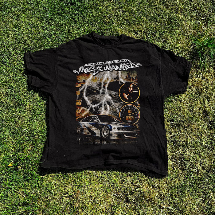 Vintage Most Wanted Washed Black T-Shirt