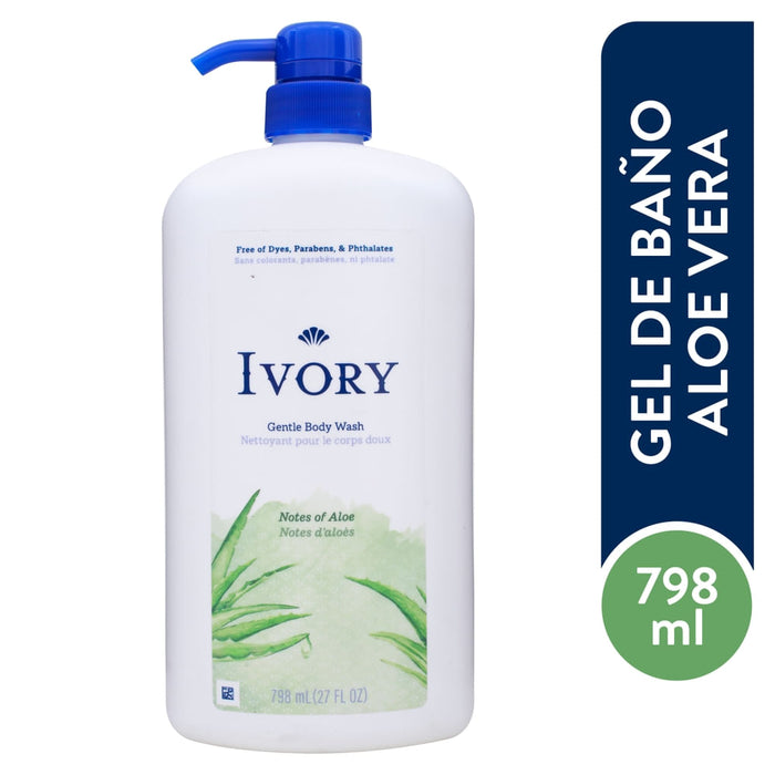 Ivory® Body Wash – Mild & Gentle – Aloe Scent – 27 oz