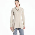 Marc New York Performance Womens Shark Bite Cowl Neck Tunic, Small