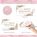 Serach Little Pumpkin Baby Shower Diaper Raffle Sign with Stand & 50 Tickets