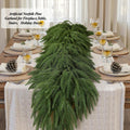 KYGDS Christmas Norfolk Pine Garland 6FT Real Touch Artificial Greenery Green