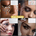 Mity Rain Face Glitter Gems Stickers 10 Sheets Star Freckles Single Pattern