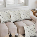 LUOLILI Halloween Pillow Covers 18x18 White Ghost Set of 2 Plush Polyester