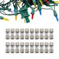 TWI Fuses Mini Christmas Light Strings Replacement Glass Fuses 3A 110V 125V 20pc