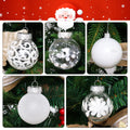 SUPREME XMAS Clear Christmas Ornaments 60mm 30ct Shatterproof White