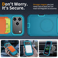 Iphone 17 Pro Heavy Duty Shockproof 3-Layer Full-Body Protection Rugged Cover [