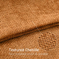 Cozoomy Chenille Linen Throw Pillow Covers 12x20 Inch Rustic Bronze Set of 2